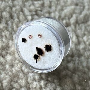 Used bvla cups with rhodolite garnet in yellow gold, sz 2mm💕✨